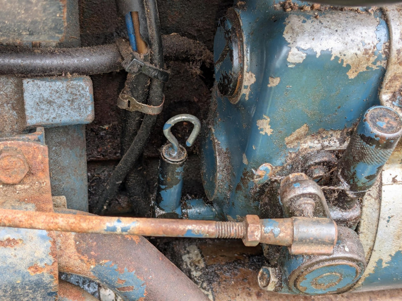 Photo de la jauge de la pompe d'injection ou du régulateur